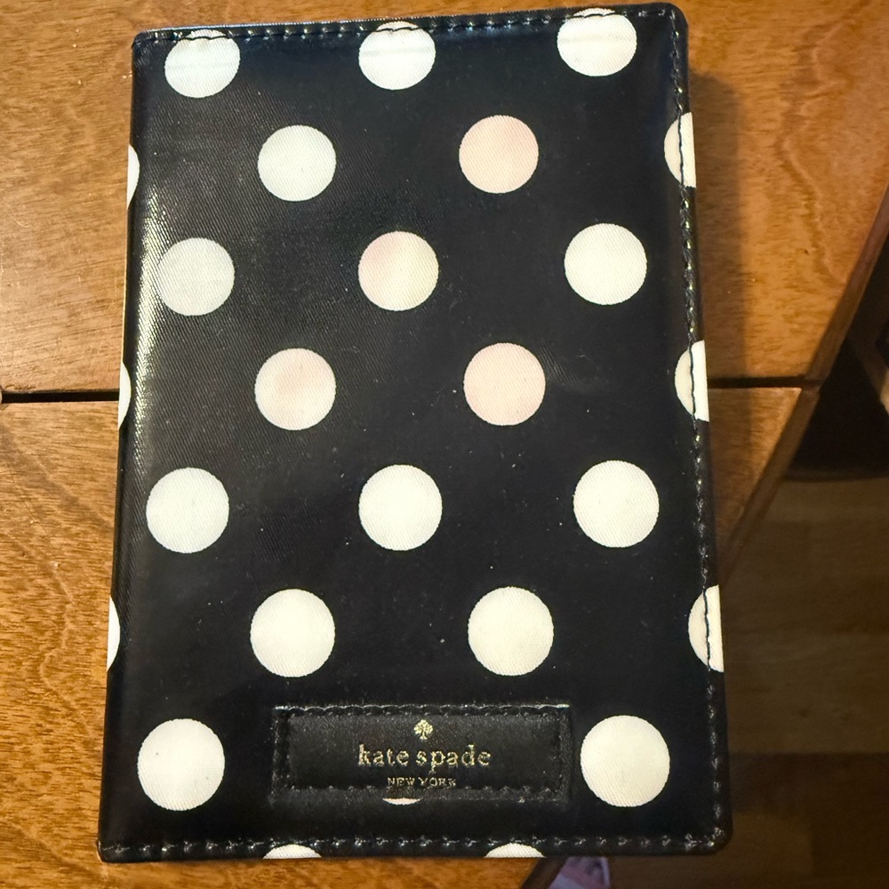Kate Spade Patent Polka Dot Passport Cover